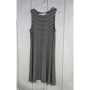 Old Navy Women's Large Black & White Striped Dress